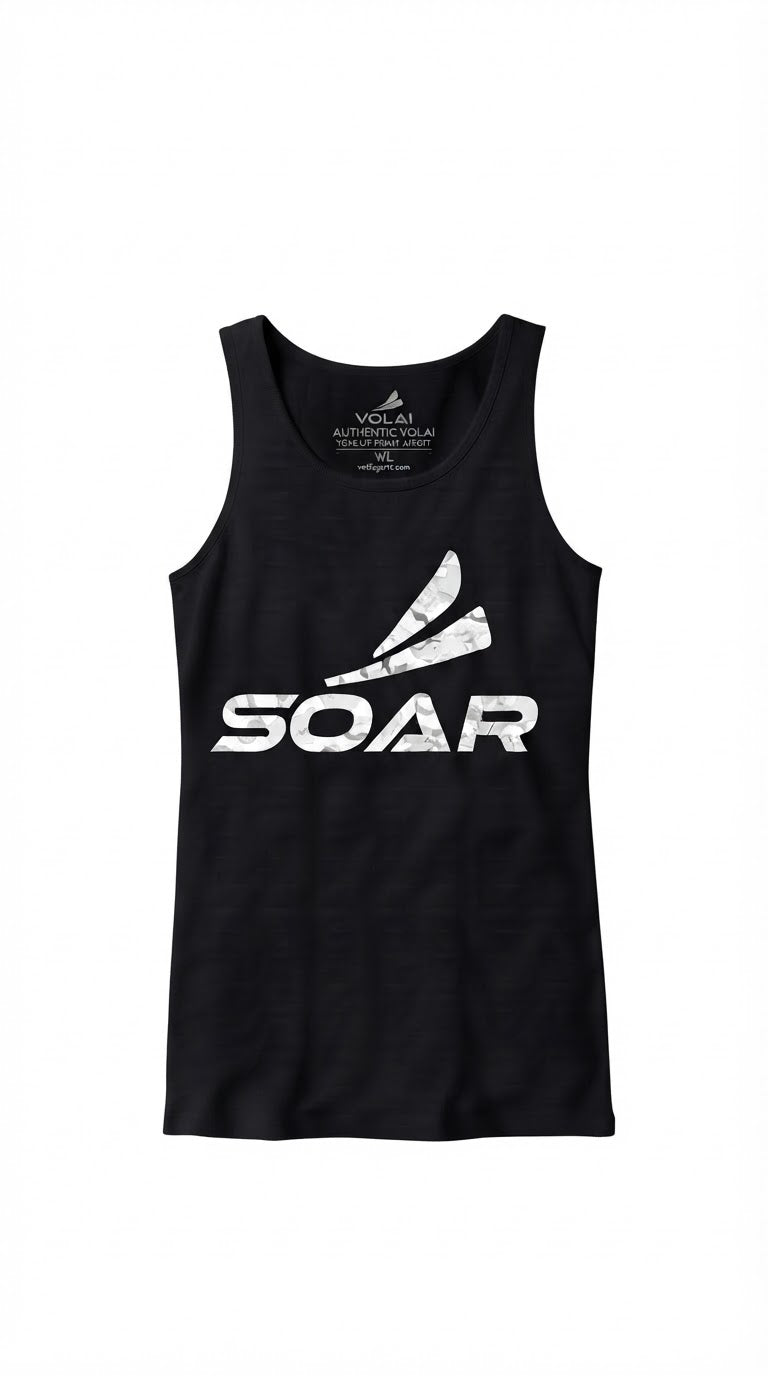 Volai Soar Women's Black Camo Tank Top