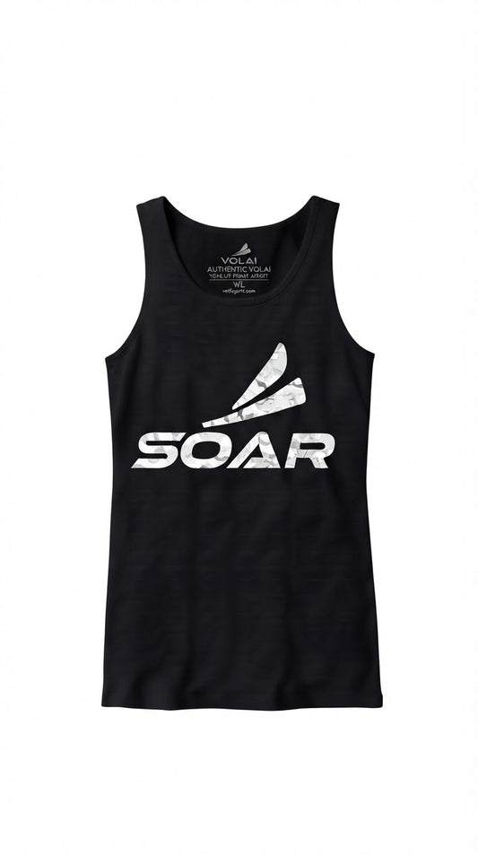 Volai Soar Women's Black Camo Tank Top