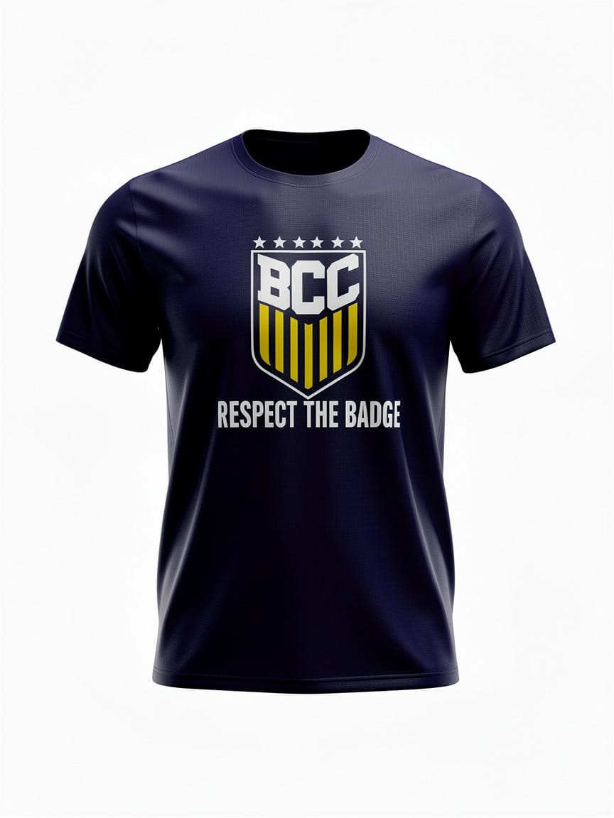 BCC Respect The Badge Blue T-shirt