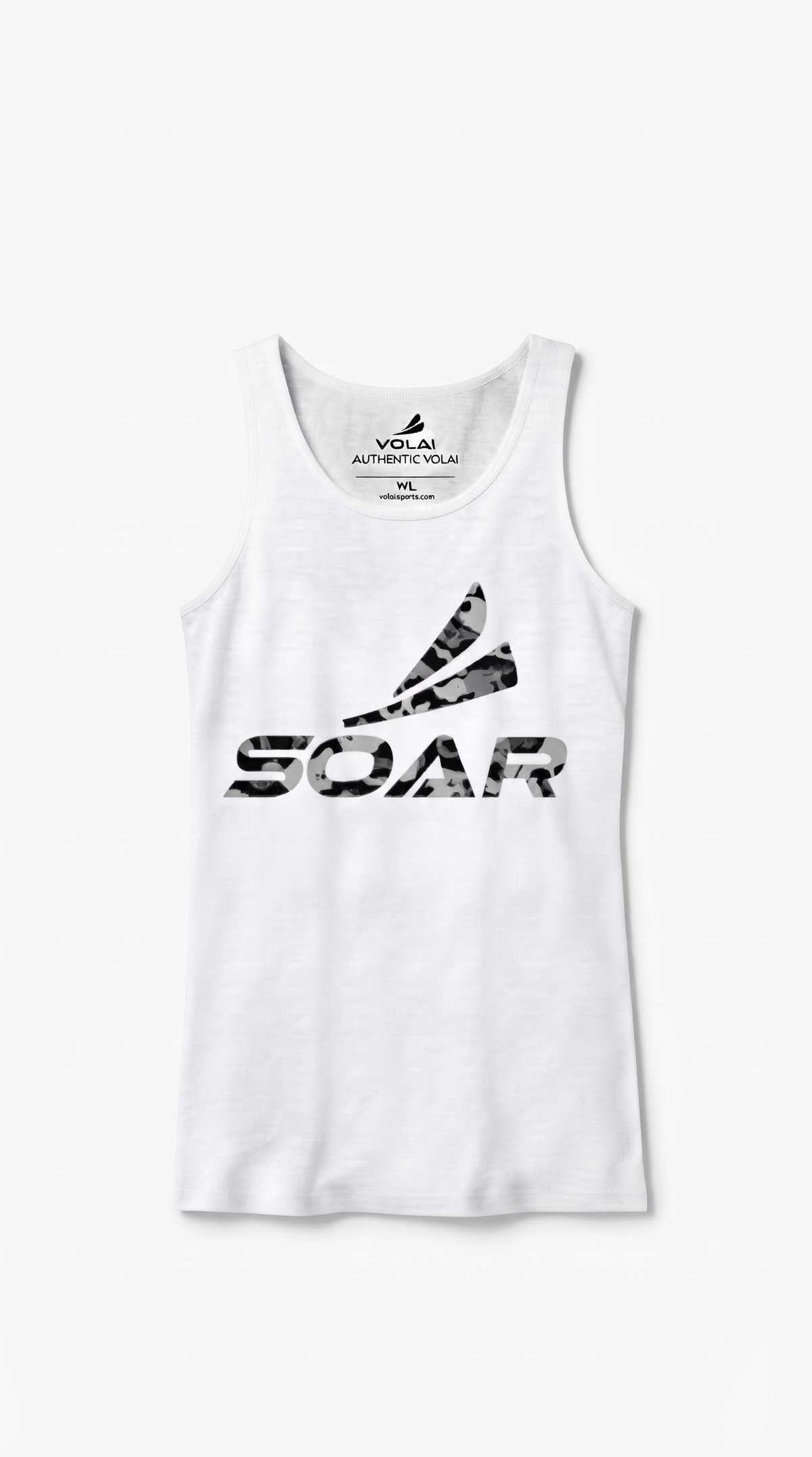 Volai Soar Women's White Camo Tank Top